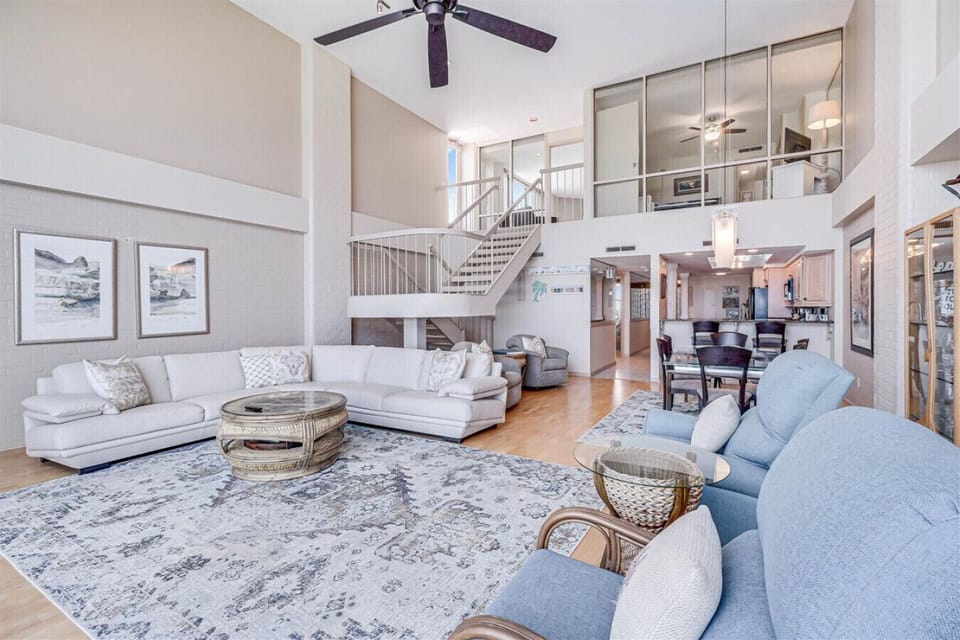 Open Living Space with Staircase to the Upstairs Bedrooms