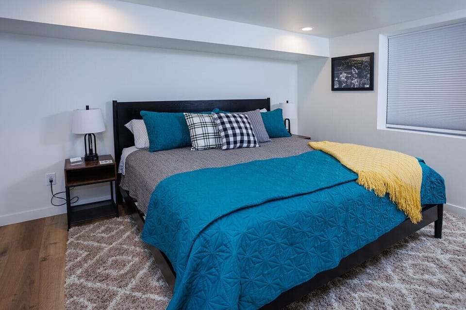 Bedroom 3 in lower level with king size bed