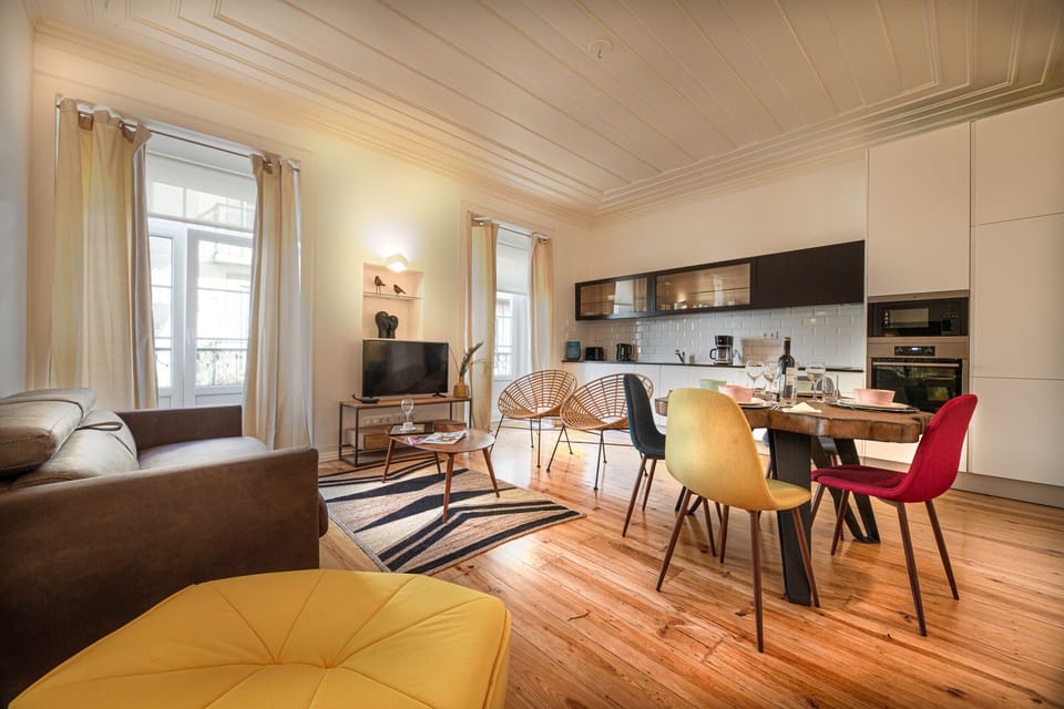 Living Area with kitchen (Apartment 1)