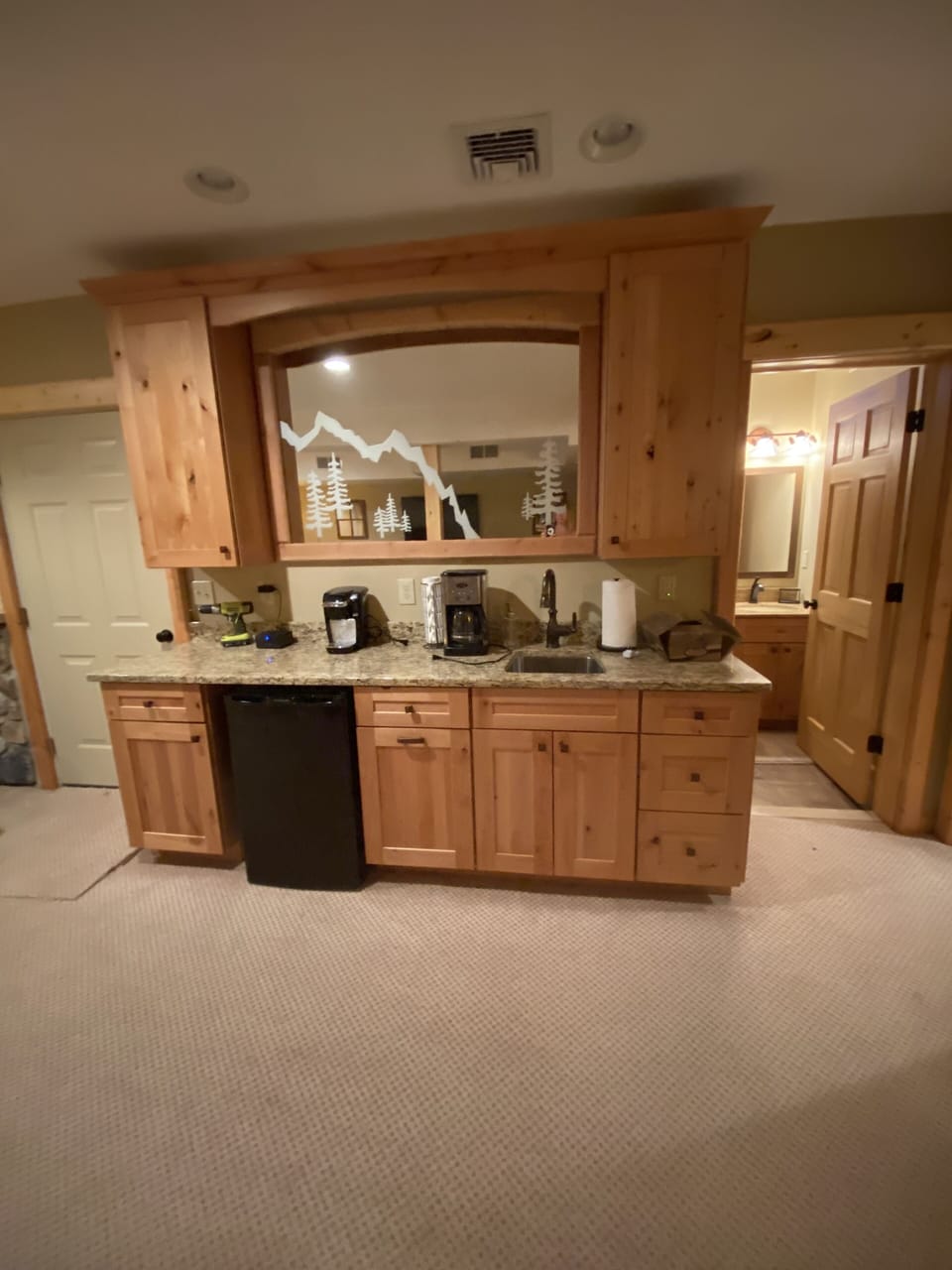 lower level wet bar