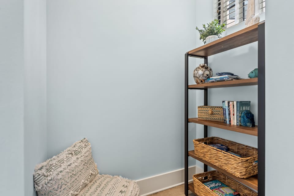 Reading nook.