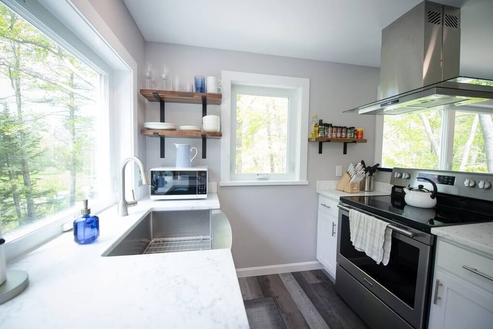 Sunny kitchen with all the amenities to create meals