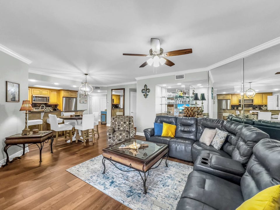 Living Room off kitchen area