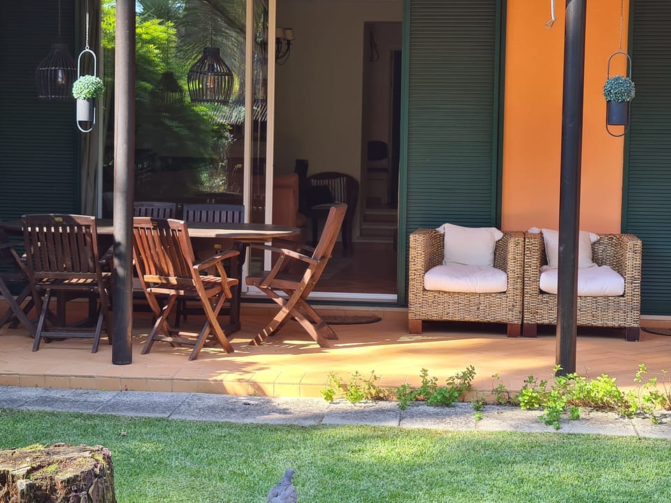 jardim da parte de trás 
