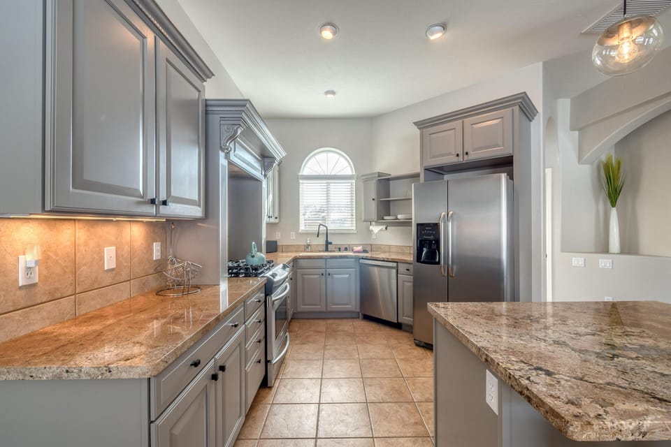Modern design meets convenience—everything you need to cook and relax.