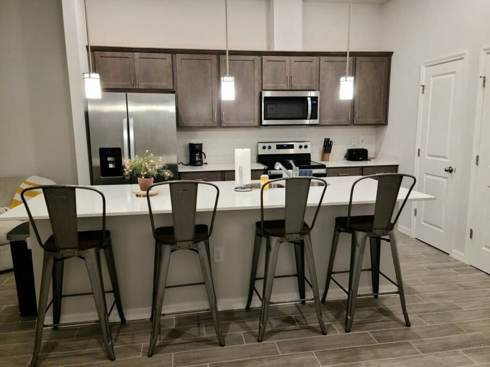 Plenty of seating at kitchen island
