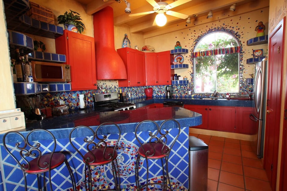 Fully stocked kitchen where Karla creates her amazing food!