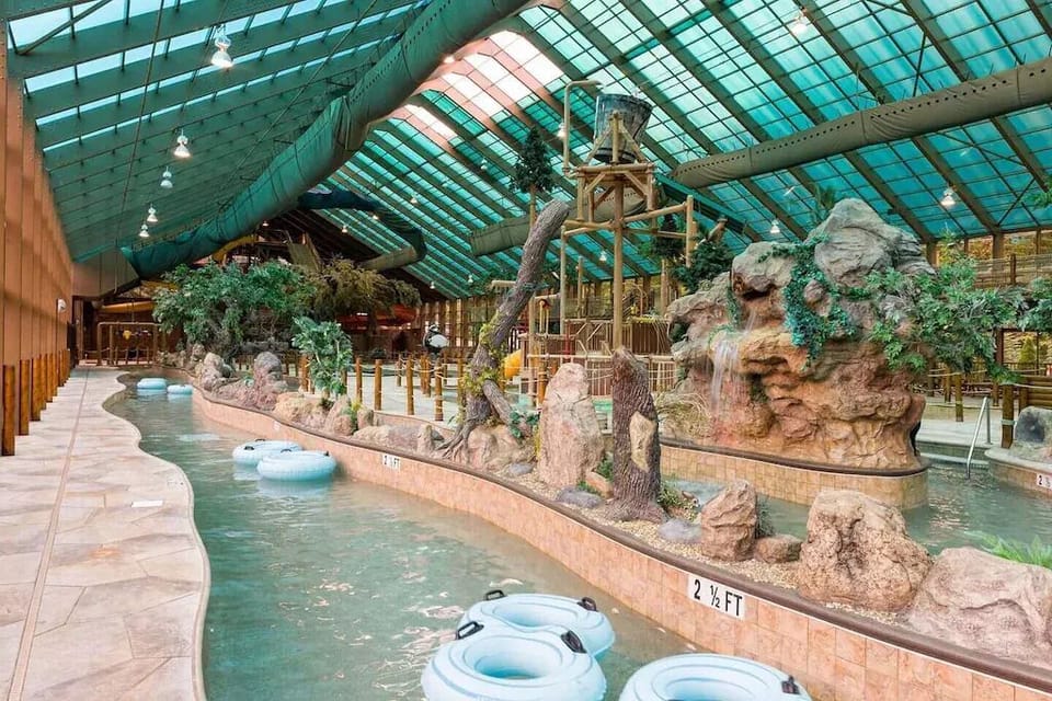 Indoor water park with length of stay passes for registered guests.