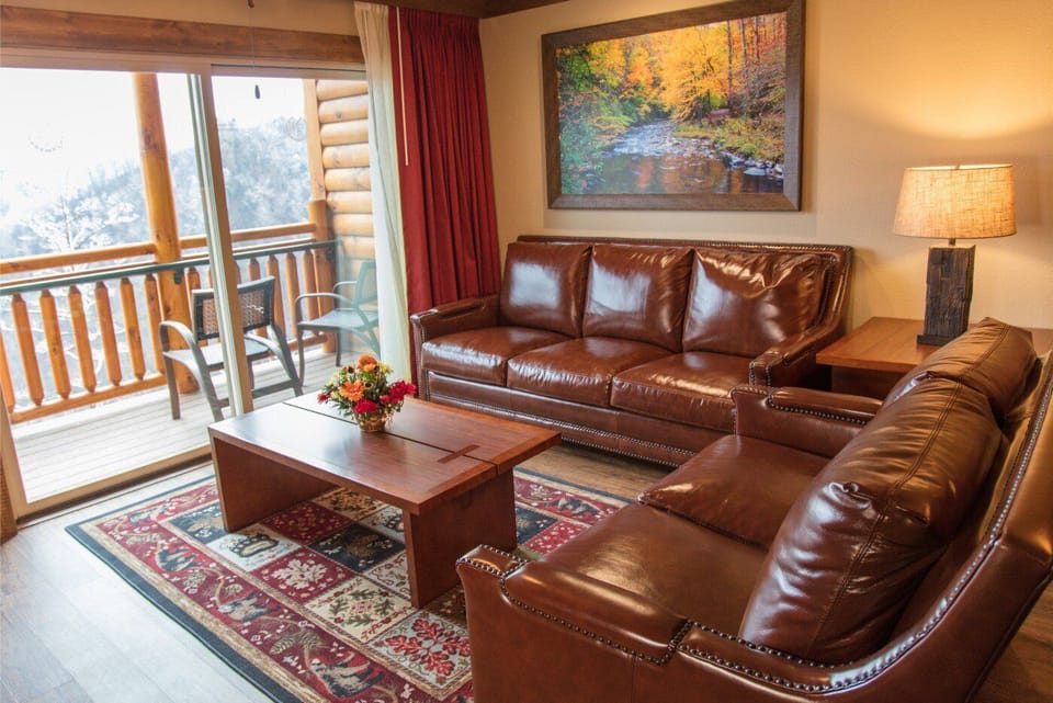 One of the living room and balcony.