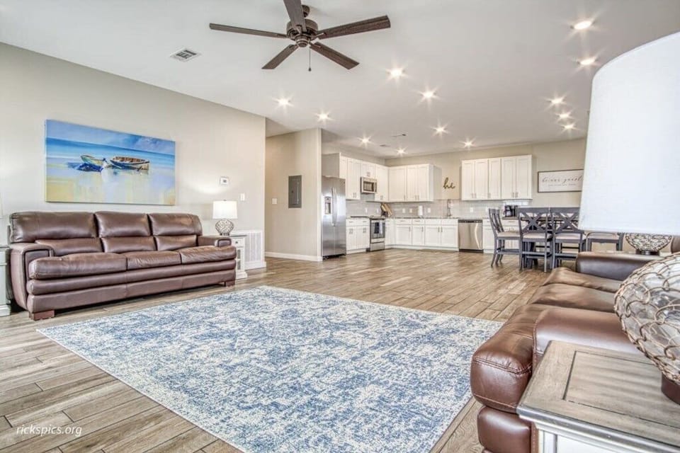 View of Apartment Living Area and Kitchen area very open 