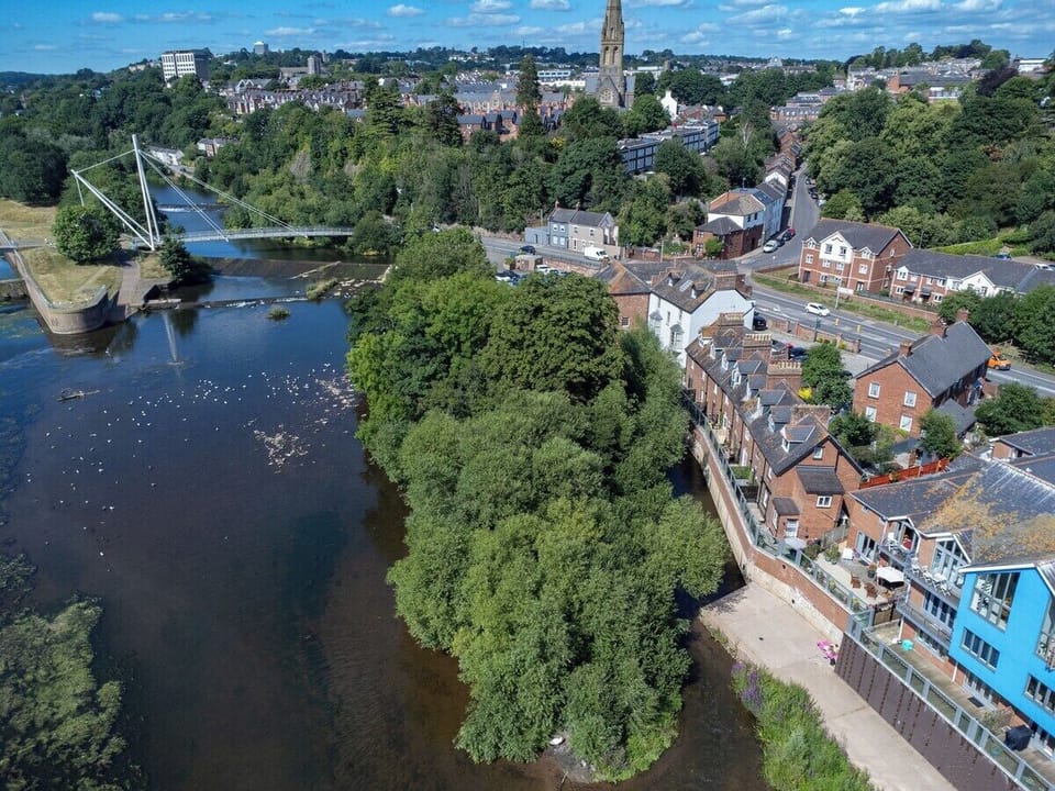balcony, landmark view, river view, aerial view