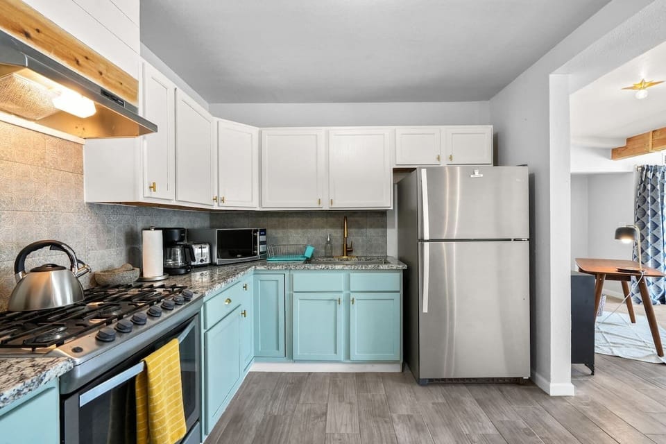 Kitchen with gas range