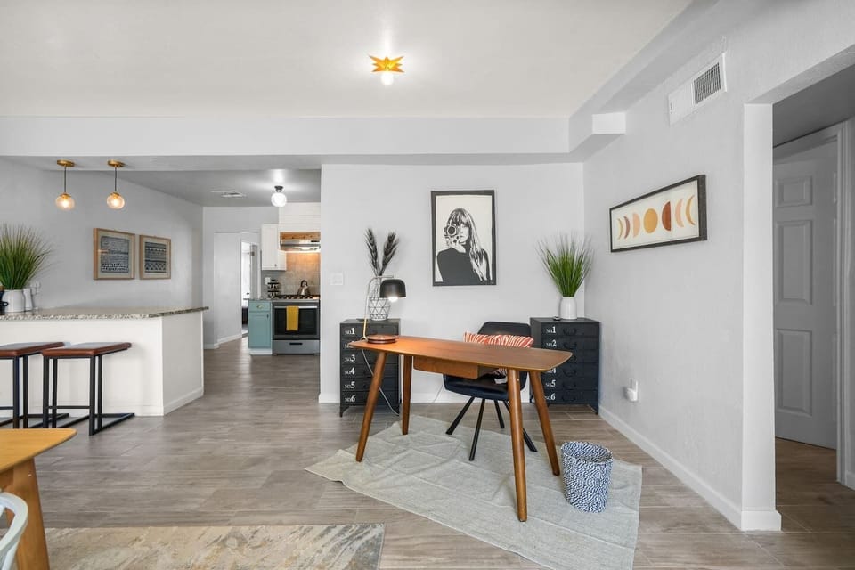 Work space with desk