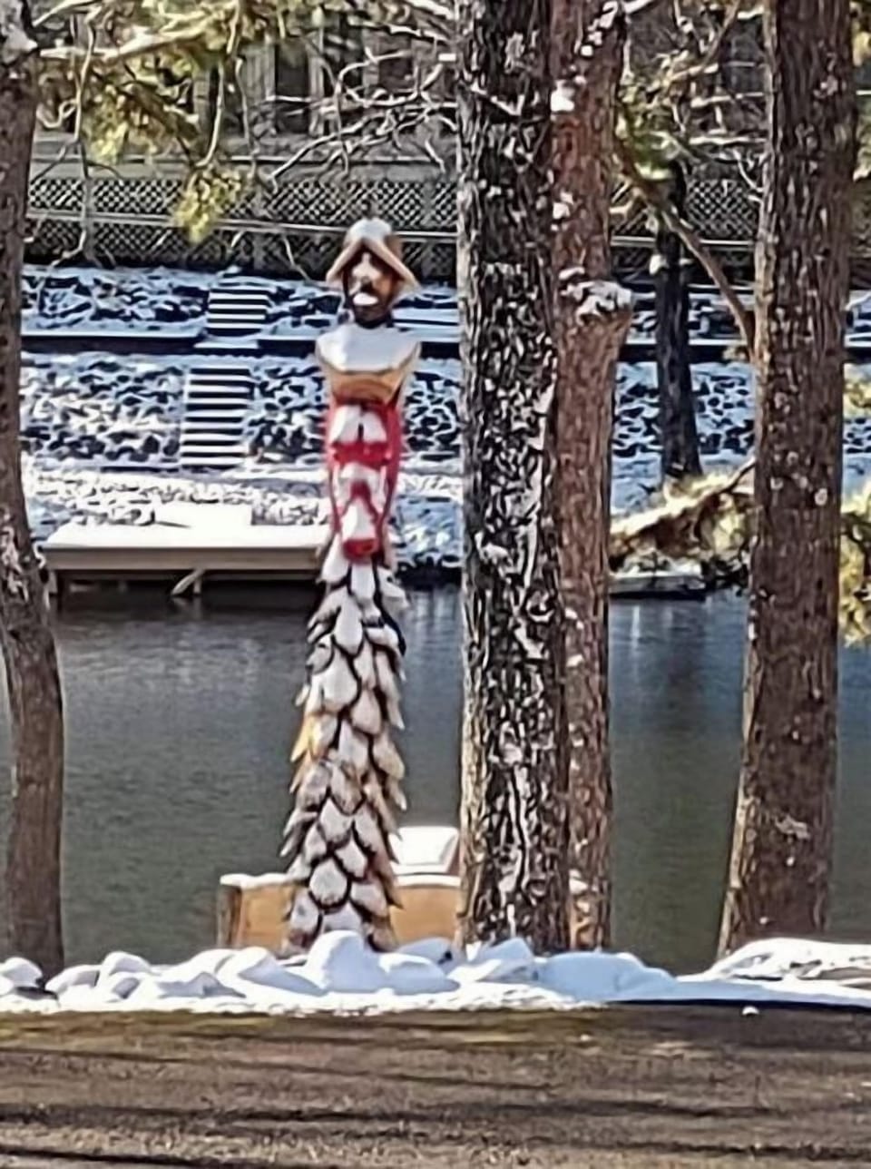 DeSoto in Segovia Park after snowfall
