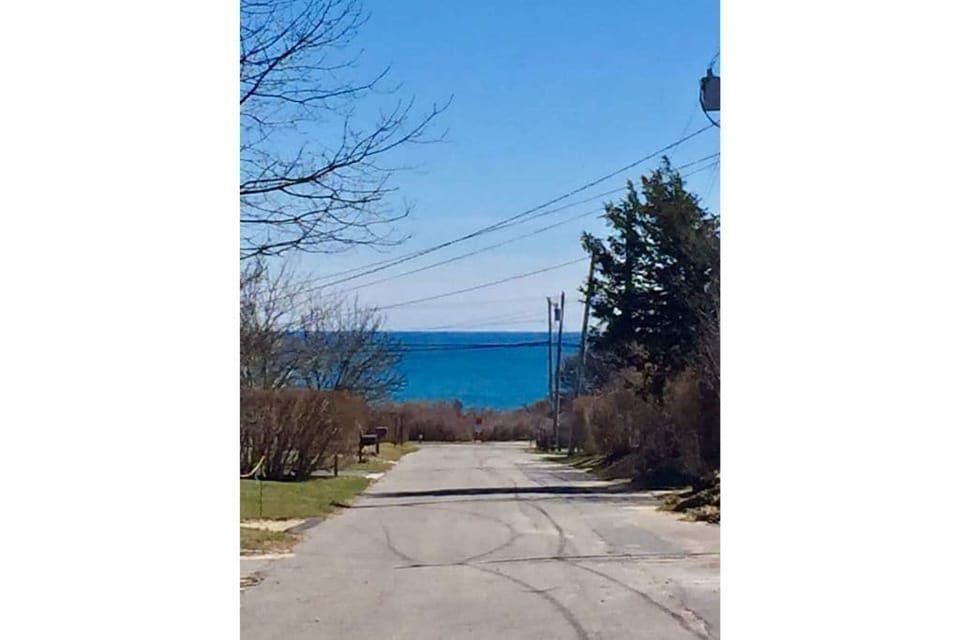 View from the street in front of our house.