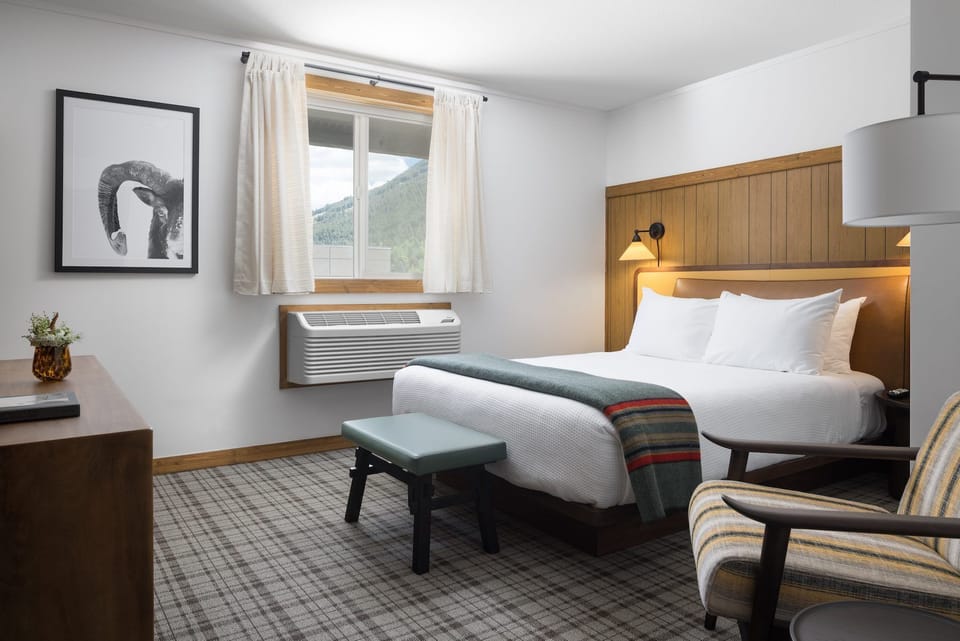 Open the curtains to mountain views and serene mornings.
