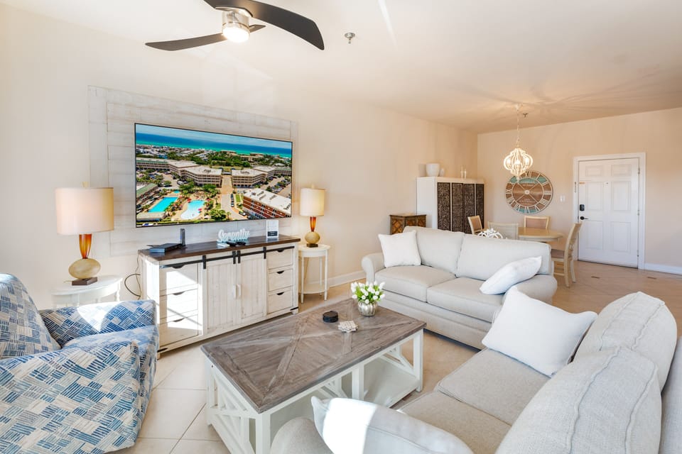 Living area with sleeper and murphy sofa