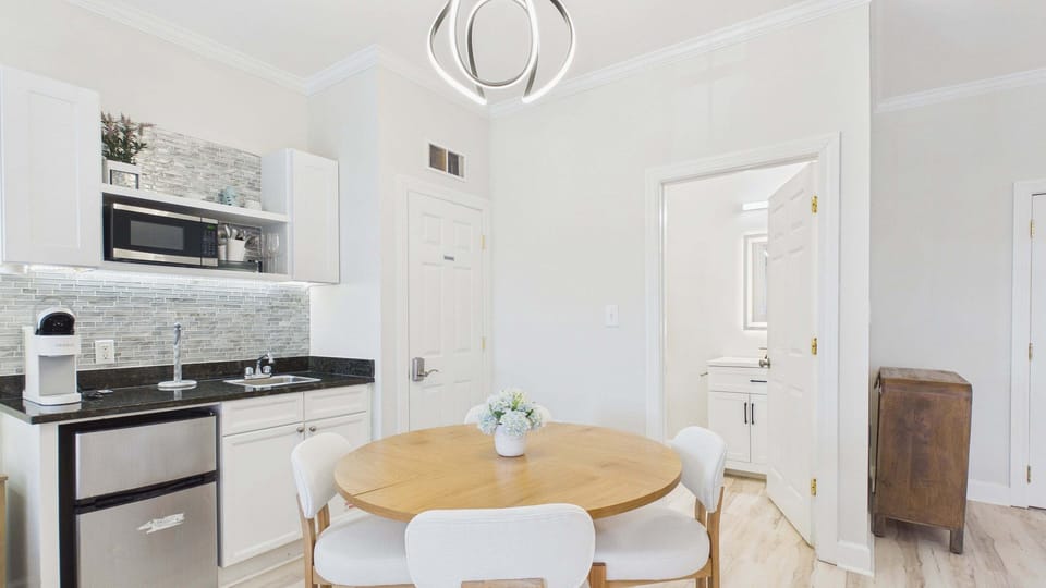 Dining table with seating for 4