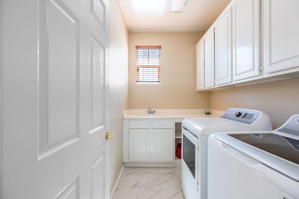 Upstairs: Laundry room