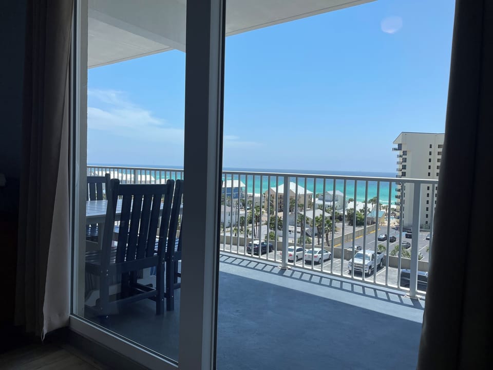 Enjoy this beautiful view while sitting in bed in the main bedroom.