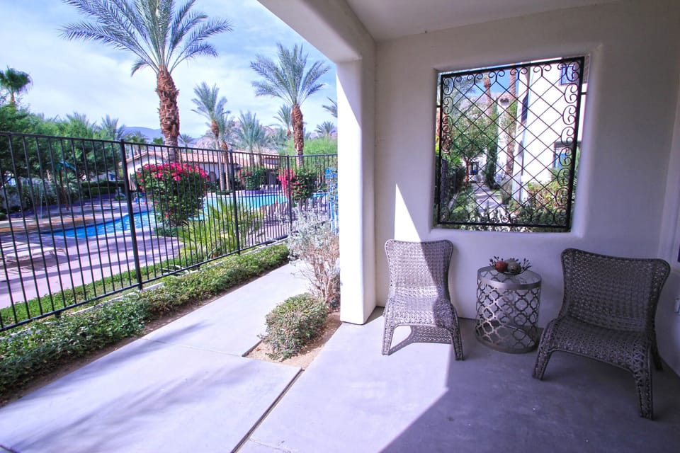 Enjoy your own private poolside bungalow just steps from your bed! 