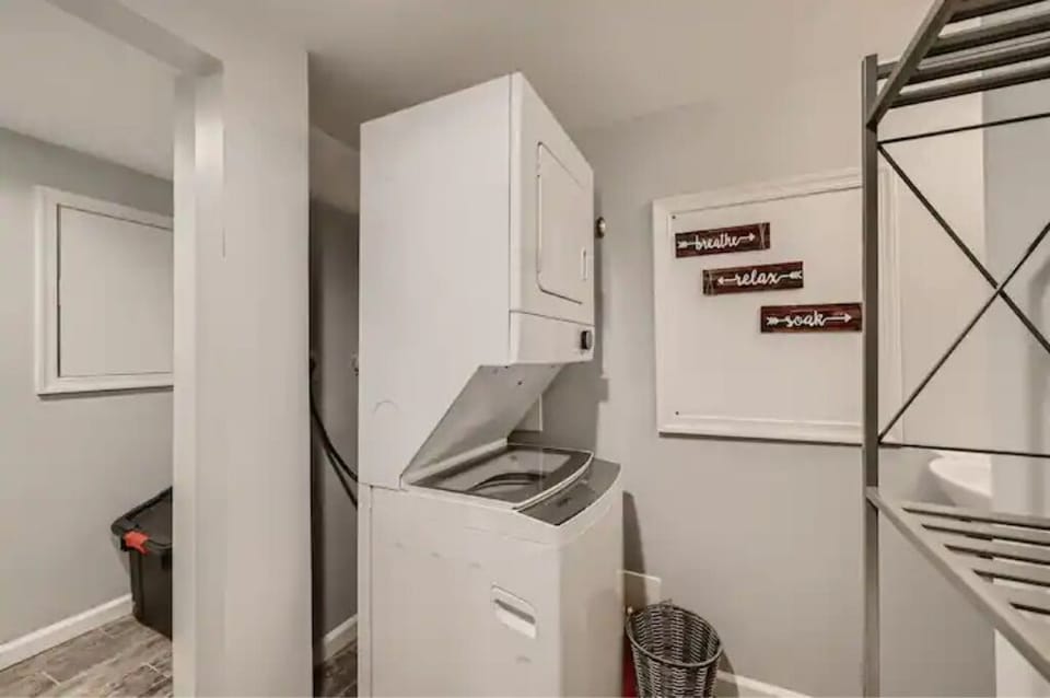 Second Washer and Dryer on basement level 