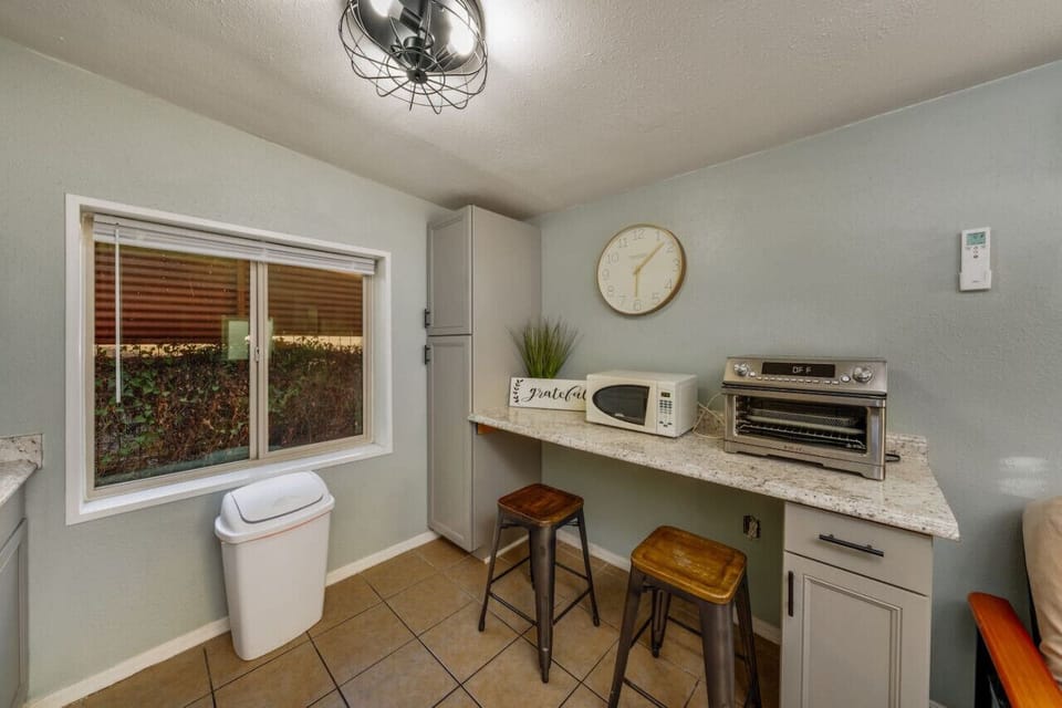 Seating at kitchenette counter