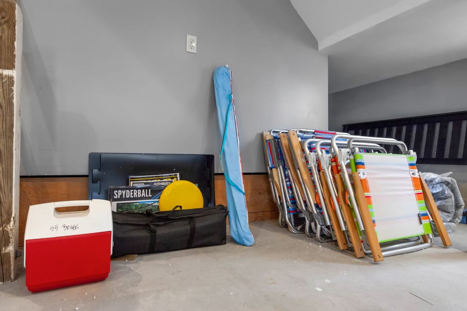 Plenty of beach gear and yard games