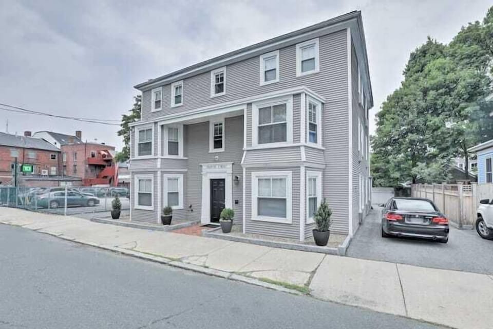 Boutique hotel feel. Exterior door, leading to the common hallway. Separate entrances with smart lo