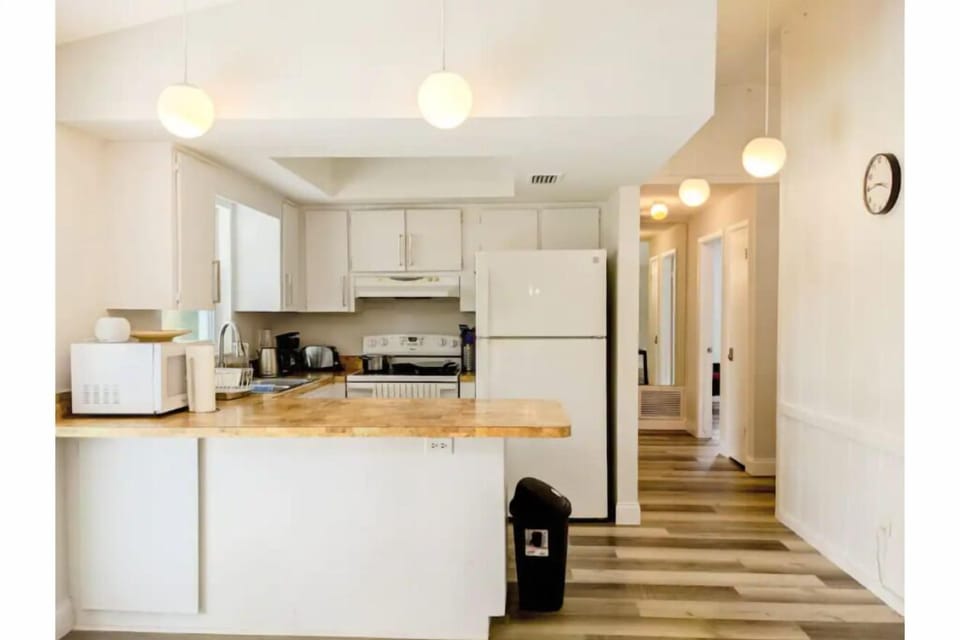 Kitchen area with lots of amenities