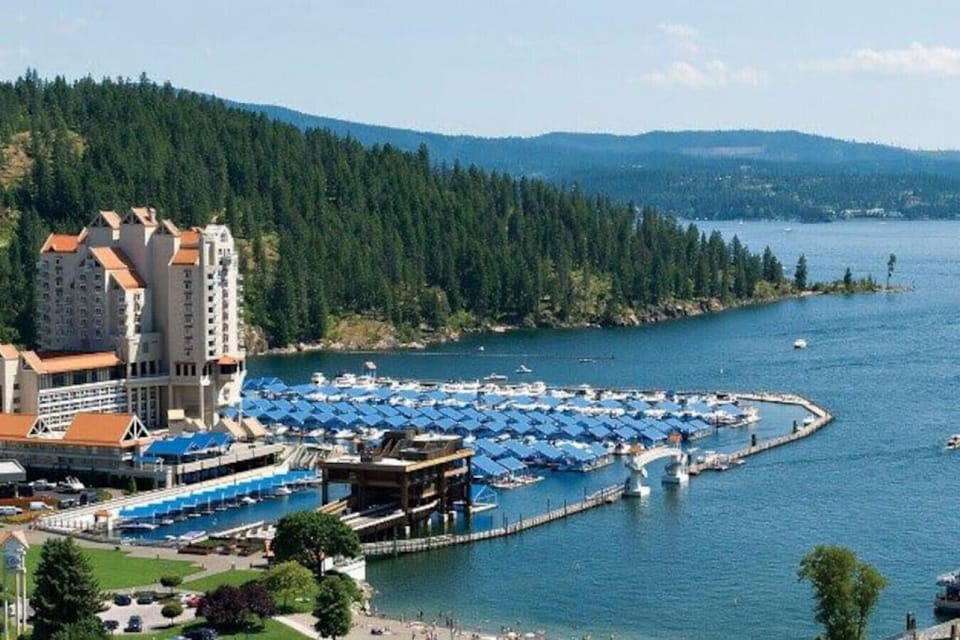 Take a quick drive to Coeur d’Alene for lake views, waterfront dining, and charming small-town vibes.