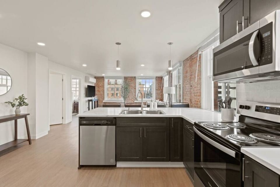 Enjoy complimentary coffee & tea from your own in-unit kitchen.