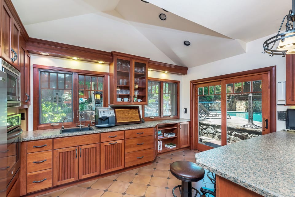 The updated Chef's kitchen features everything you need for a gourmet meal.