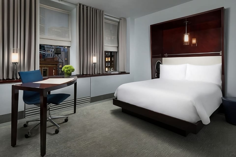 Recharge after dark in a serene room with soft lighting.