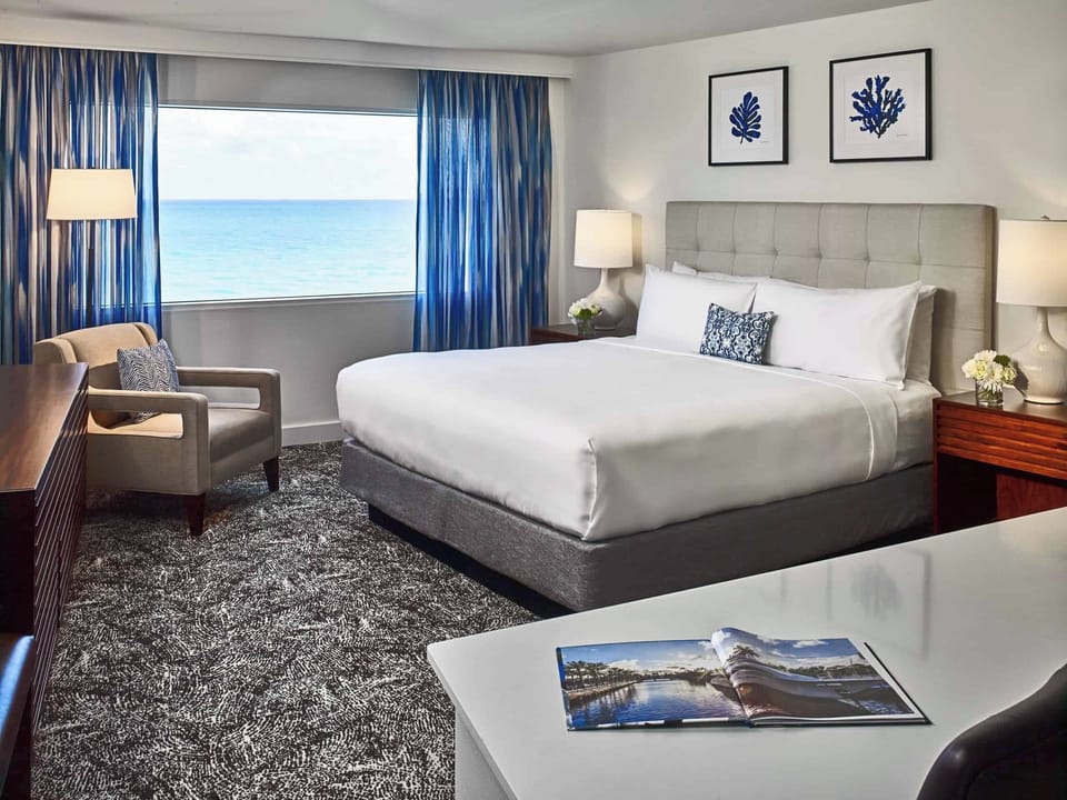 Wake up refreshed to soothing ocean views and plush bedding.