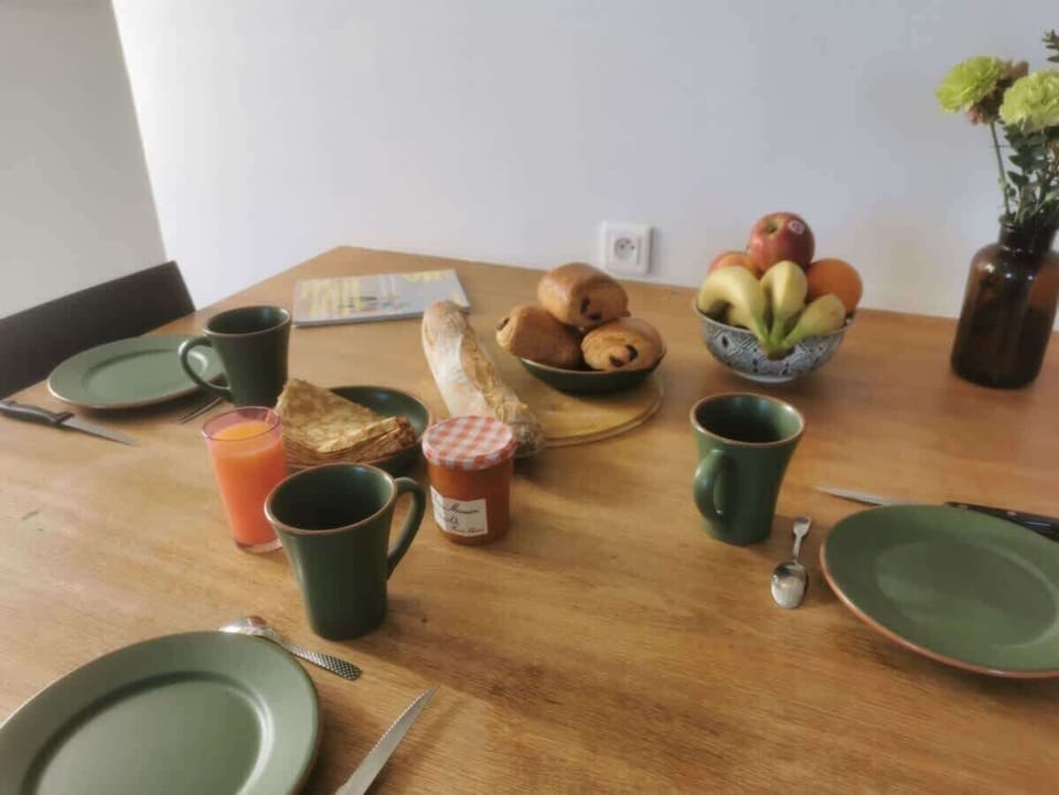 cuisine et table petit déjeuner