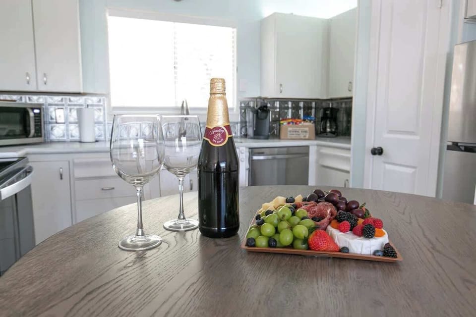 Enjoy a snack or glass of wine with family and friends.