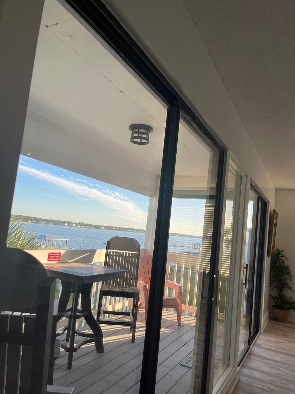 East view of the Little Lagoon from the Living Room.