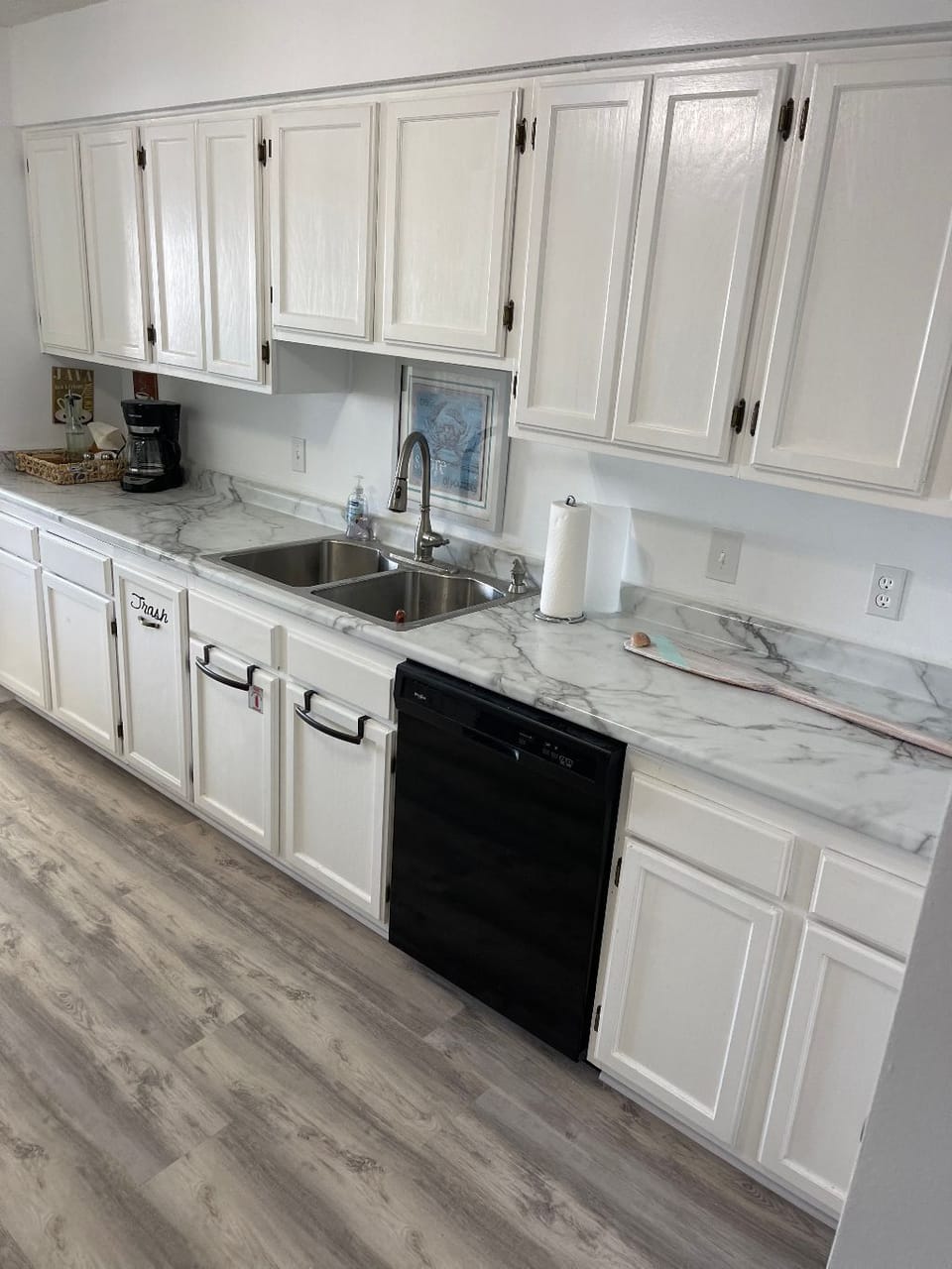 Large well-stocked kitchen 