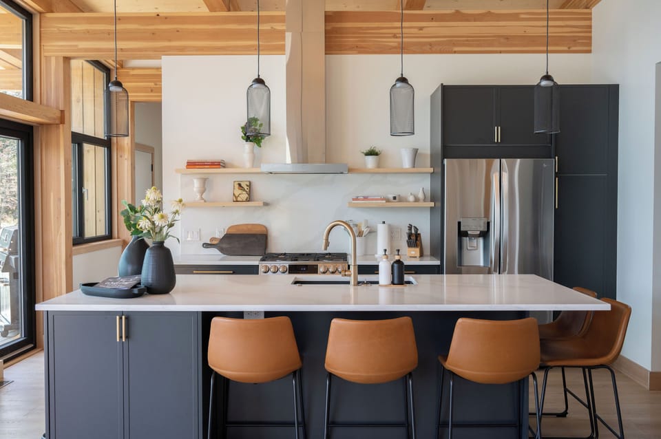 Gourmet kitchen. 