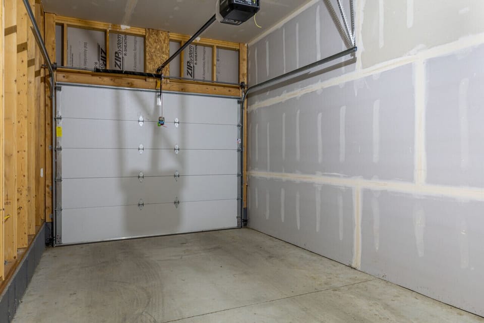 Single car garage - excess street parking three houses down