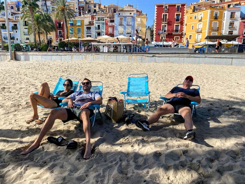 Our Spectacular Beach with Unique Backdrop of Villajoyosa 