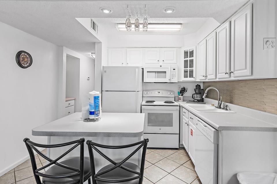 Kitchen and Bar Area