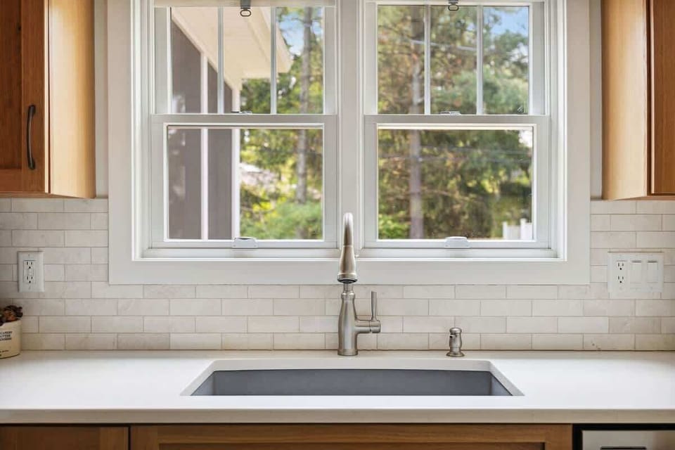 Meal prep is a breeze in this beautiful and functional space.