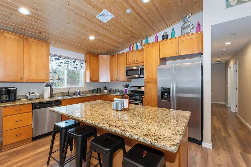 Seating at kitchen island 