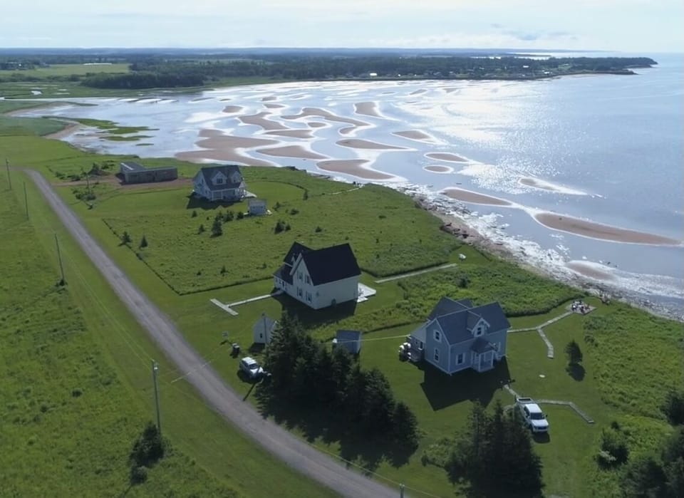 Overhead view of Fairfield House and Augustine Cove