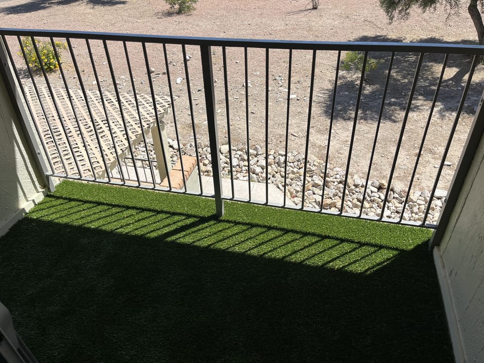 Balcony has Turf