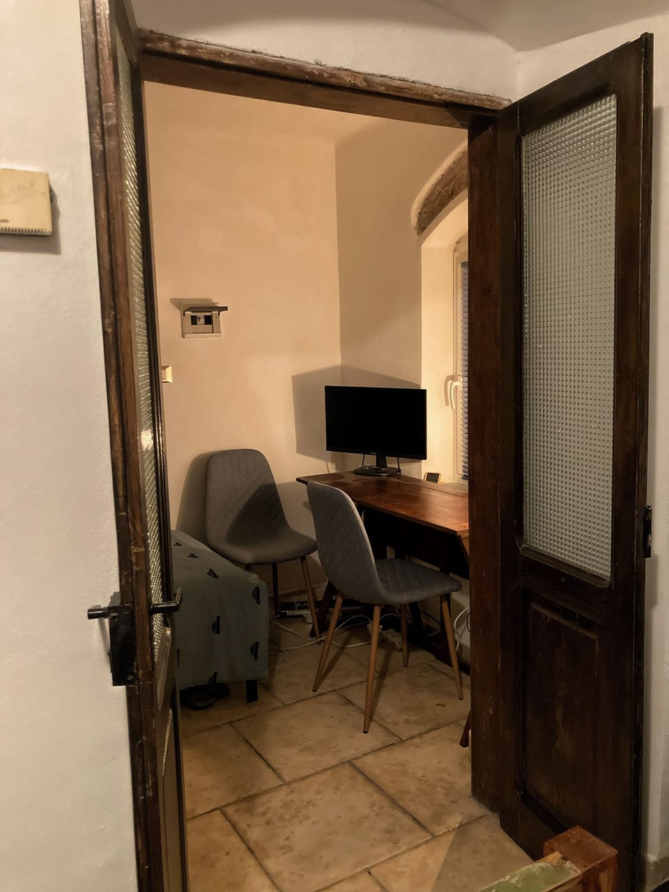 View from Blue Bedroom #2 into Office/single bedroom #3.