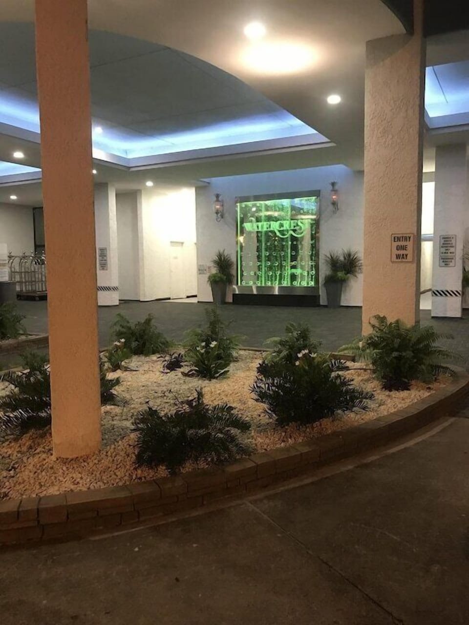 Water Feature Under Portico