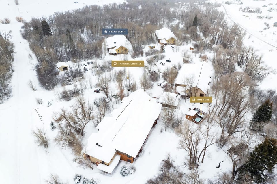 Teton Creek Resort - a unique & quiet location at the base of the Tetons. 